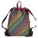 GUCCI GG Supreme Sherry Line Rucksack PVC Beige Rainbow 550775 Auth 112335V-2