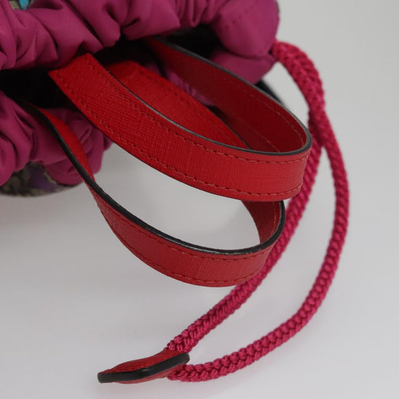 GUCCI GG Supreme Sherry Line Backpack PVC Beige Rainbow 550775 Auth 112335V