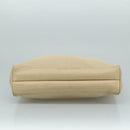 BALLY Quilted Chain Tote Bag Leather Beige Gold Auth 112375-9