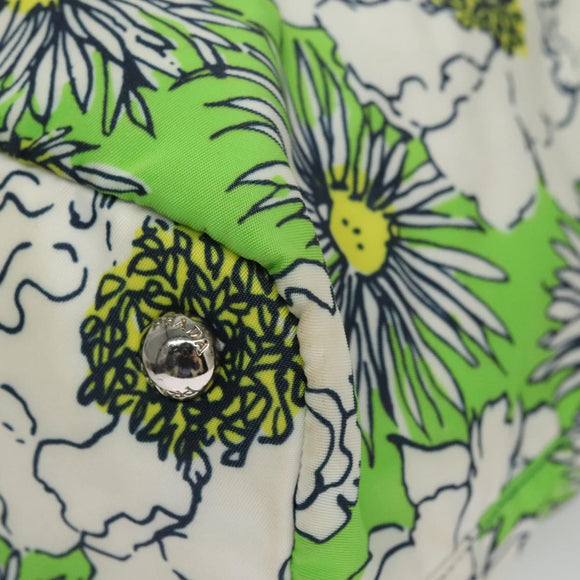 PRADA Hand Bag Nylon 2way Green Auth 112380