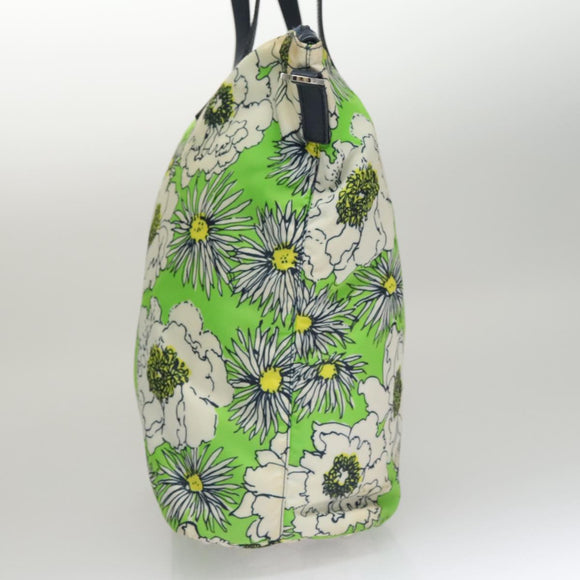 PRADA Hand Bag Nylon 2way Green Auth 112380