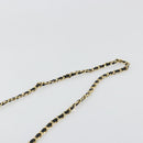 GIVENCHY Chain Shoulder Bag Leather Black Gold Auth 112382-8