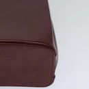 CARTIER Trinity Hand Bag Leather Red Auth 112444-14