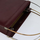 CARTIER Trinity Hand Bag Leather Red Auth 112444-6