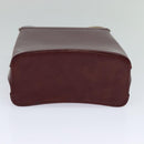 CARTIER Trinity Hand Bag Leather Red Auth 112444-5