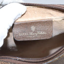 GUCCI GG Supreme Web Sherry Line Clutch Bag PVC Beige 89 01 012 Auth 112453-13