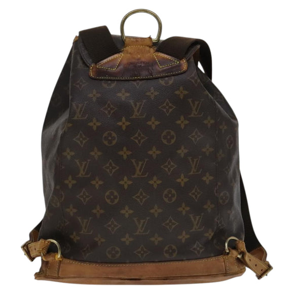 LOUIS VUITTON Monogram Montsouris GM Backpack M51135 LV Auth 112463