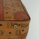 MCM Vicetos Logogram Backpack PVC Leather Brown Gold gold Auth 112468-16