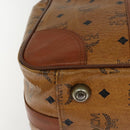 MCM Vicetos Logogram Backpack PVC Leather Brown Gold gold Auth 112468-17