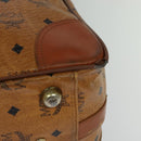 MCM Vicetos Logogram Backpack PVC Leather Brown Gold gold Auth 112468-6