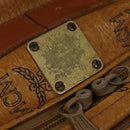 MCM Vicetos Logogram Backpack PVC Leather Brown Gold gold Auth 112468-12