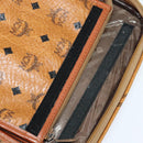 MCM Vicetos Logogram Backpack PVC Leather Brown Gold gold Auth 112468-19