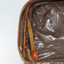 MCM Vicetos Logogram Backpack PVC Leather Brown Gold gold Auth 112468-25