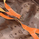 MCM Vicetos Logogram Backpack PVC Leather Brown Gold gold Auth 112468-27