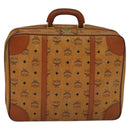 MCM Vicetos Logogram Backpack PVC Leather Brown Gold gold Auth 112468-13