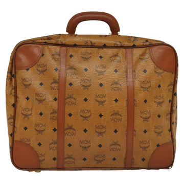 MCM Vicetos Logogram Backpack PVC Leather Brown Gold gold Auth 112468 - 0