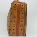 MCM Vicetos Logogram Backpack PVC Leather Brown Gold gold Auth 112468-3