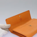 LOUIS VUITTON Epi Porte MonnaieCredit Wallet Orange Mandarin M6359H Auth 112485-8