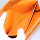 LOUIS VUITTON Epi Porte MonnaieCredit Wallet Orange Mandarin M6359H Auth 112485-18