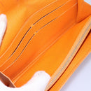 LOUIS VUITTON Epi Porte MonnaieCredit Wallet Orange Mandarin M6359H Auth 112485-9