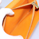 LOUIS VUITTON Epi Porte MonnaieCredit Wallet Orange Mandarin M6359H Auth 112485-10