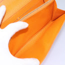 LOUIS VUITTON Epi Porte MonnaieCredit Wallet Orange Mandarin M6359H Auth 112485-20