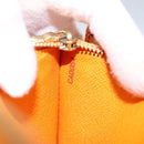 LOUIS VUITTON Epi Porte MonnaieCredit Wallet Orange Mandarin M6359H Auth 112485-12
