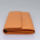 LOUIS VUITTON Epi Porte MonnaieCredit Wallet Orange Mandarin M6359H Auth 112485-3