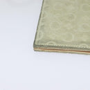 CELINE C Macadam Canvas Shoulder Wallet Suede White Auth 112493-15