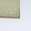 CELINE C Macadam Canvas Shoulder Wallet Suede White Auth 112493-16