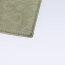 CELINE C Macadam Canvas Shoulder Wallet Suede White Auth 112493-8