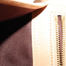 CELINE C Macadam Canvas Shoulder Wallet Suede White Auth 112493-12