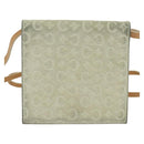 CELINE C Macadam Canvas Shoulder Wallet Suede White Auth 112493-13