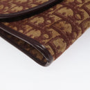 Christian Dior Trotter Canvas Shoulder Bag Red Auth 112495-11