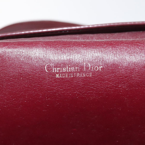Christian Dior Trotter Canvas Shoulder Bag Red Auth 112495