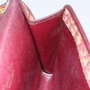 Christian Dior Trotter Canvas Shoulder Bag Red Auth 112495-18