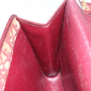 Christian Dior Trotter Canvas Shoulder Bag Red Auth 112495-19