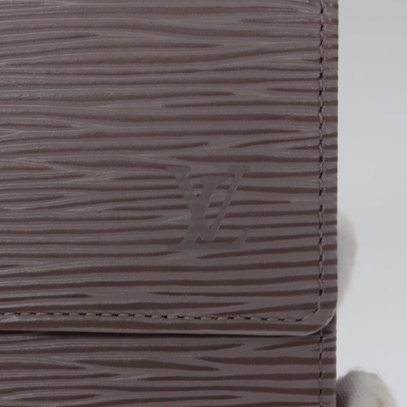 LOUIS VUITTON Epi Portefeuille Elise Wallet Lilac LV Auth 112525