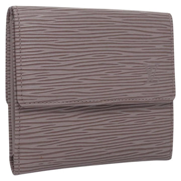 LOUIS VUITTON Epi Portefeuille Elise Wallet Lilac LV Auth 112525