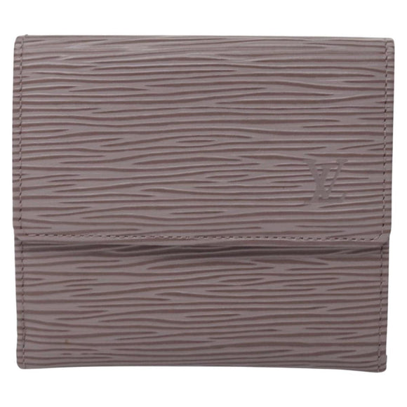 LOUIS VUITTON Epi Portefeuille Elise Wallet Lilac LV Auth 112525
