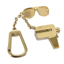 LOUIS VUITTON Porte Cles Cannes Key Holder metal Gold M65383 LV Auth 112527-1