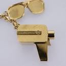 LOUIS VUITTON Porte Cles Cannes Key Holder metal Gold M65383 LV Auth 112527-2