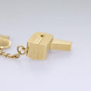 LOUIS VUITTON Porte Cles Cannes Key Holder metal Gold M65383 LV Auth 112527-3