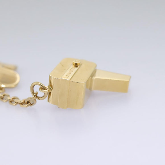 LOUIS VUITTON Porte Cles Cannes Key Holder metal Gold M65383 LV Auth 112527