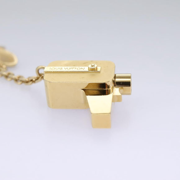 LOUIS VUITTON Porte Cles Cannes Key Holder metal Gold M65383 LV Auth 112527