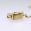 LOUIS VUITTON Porte Cles Cannes Key Holder metal Gold M65383 LV Auth 112527-6