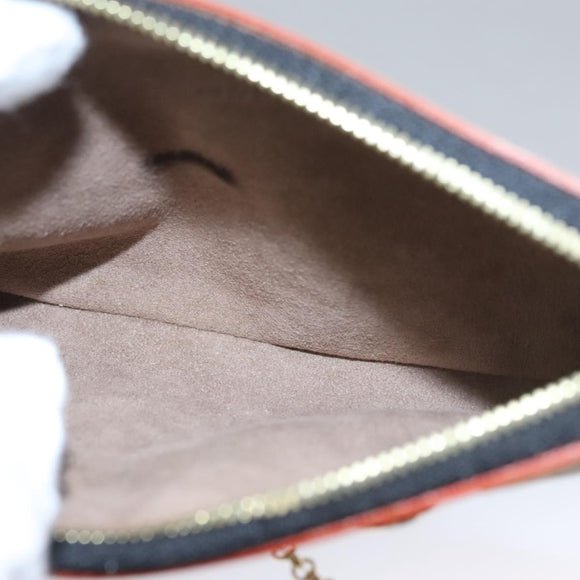 LOUIS VUITTON Multicolor Pochette Mira PM Pouch Black M60099 LV Auth 112528AV