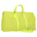 LOUIS VUITTON See Through Keepall Bandouliere 50 Bag Yellow M55380 Auth 112531A-1