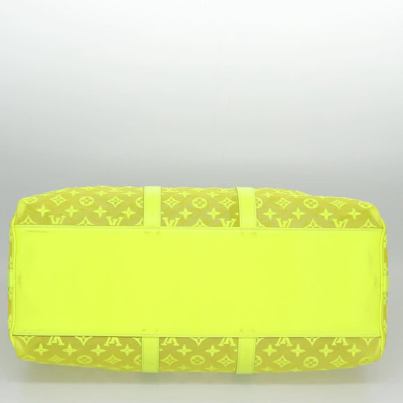 LOUIS VUITTON See Through Keepall Bandouliere 50 Bag Yellow M55380 Auth 112531A