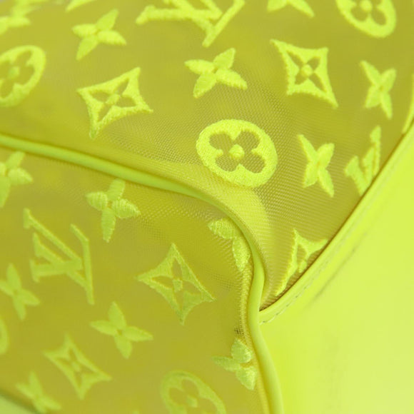 LOUIS VUITTON See Through Keepall Bandouliere 50 Bag Yellow M55380 Auth 112531A